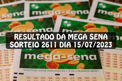 resultado mega sena 2611 - Veja resultado da Mega